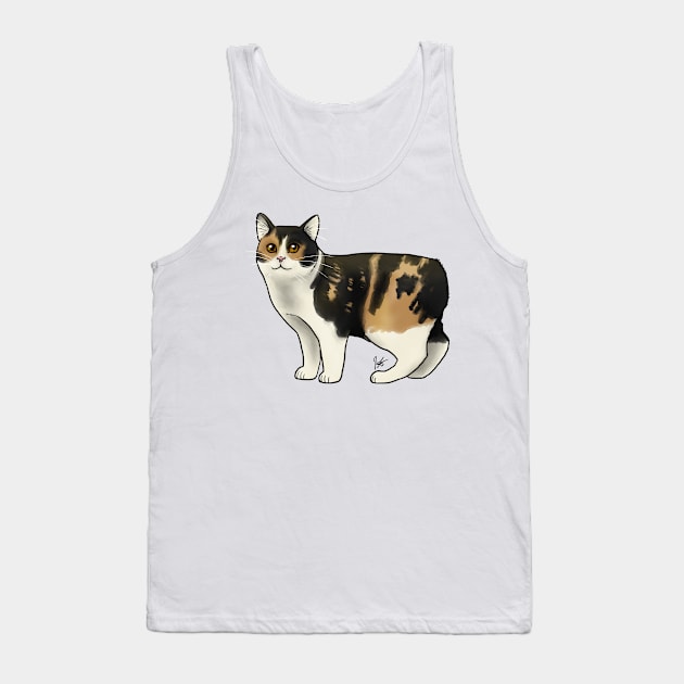 Cat - Manx - Calico Tank Top by Jen's Dogs Custom Gifts and Designs